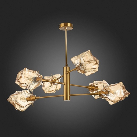 Люстра потолочная ST-Luce Латунь/Янтарный E14 6*40W SL1175.302.06 - фото