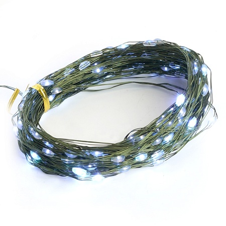 Светодиодная гирлянда Feron CL583 линейная Роса (на проволоке) 5000К c питанием от сети 220V 20м + сетевой шнур 1,5м - фото