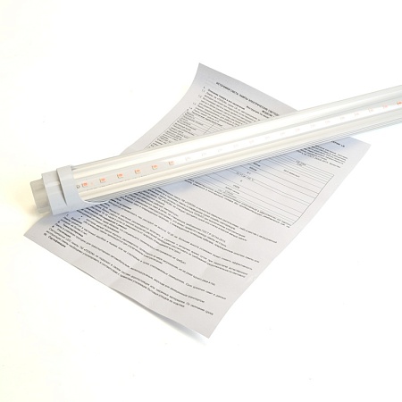 Лампа светодиодная для растений T8 Feron LB-7064 G13 22W 175 1,2м 265V красно-синий спектр пластик - фото