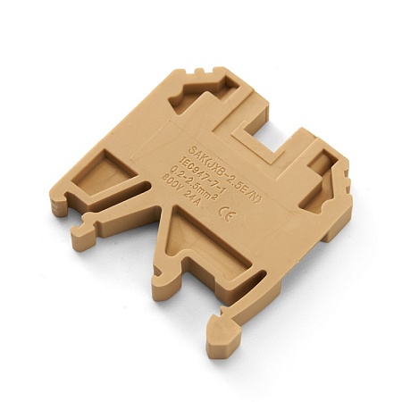 Зажим наборный изолированный (винтовой) ЗНИ - 2,5 (JXB2.5), бежевый STEKKER - фото