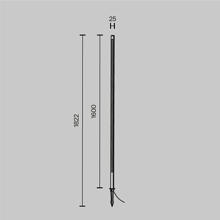 Ландшафтный светильник Outdoor Pole O440FL-L24GF3K - фото