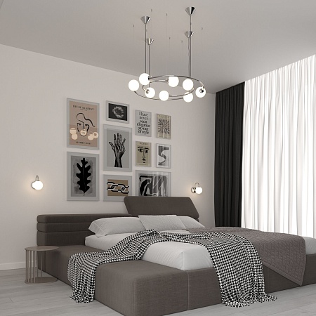 Потолочный светильник Bogate's 360/8 хром - фото