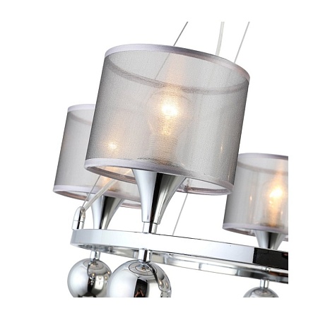 Светильник подвесной Хром/Серебристый E14 5*40W SLE107103-05 - фото