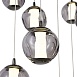 SL6520.403.20 Светильник подвесной ST-Luce черный жемчуг/прозрачно-дымчатый LED 1*100W 4000K HELMI - фото