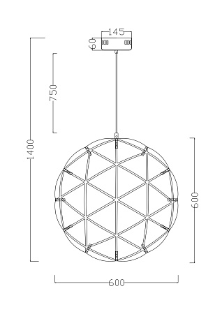 Подвесной светильник Freya Amber FR5099PL-L45CH - фото