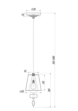 Подвесной светильник Maytoni Roma ARM006PL-01G - фото