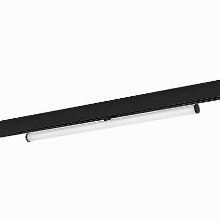 Магнитный трековый светильник Черный LED 1*10W 3000K 1 200Lm Ra>90 120° IP20 L604xW28xH ST803.436.10 - фото