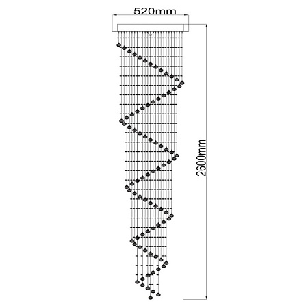 Люстра Chiaro Каскад 384011306 - фото