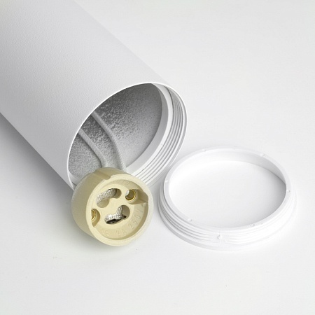 Светильник Feron AL196 трековый однофазный на шинопровод под лампу на подвесе GU10, белый - фото