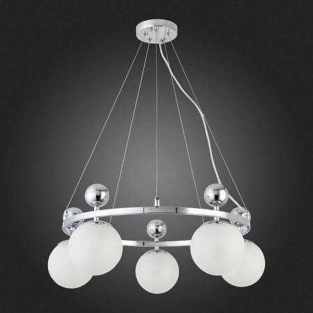 Светильник подвесной Хром/Белый E27 5*60W SLE106103-05 - фото