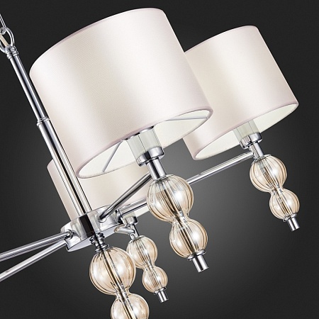 Светильник подвесной Хром/Светло-бежевый E14 5*40W SLE105703-05 - фото
