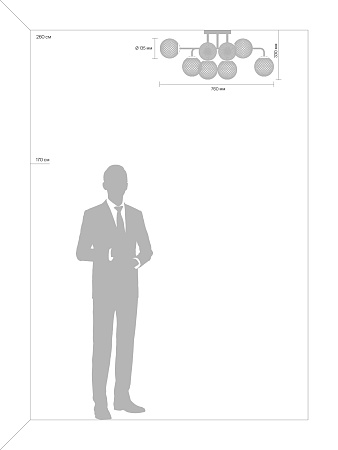 Люстра Freya FR8016PL-08BBS - фото