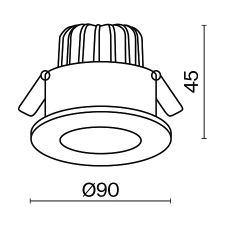 Встраиваемый светильник Technical Zen DL038-2-L7W4K - фото
