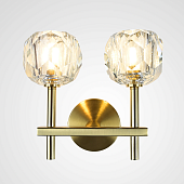 Бра Boule De Cristal Double Sconce Brass Imperiumloft 73769-22