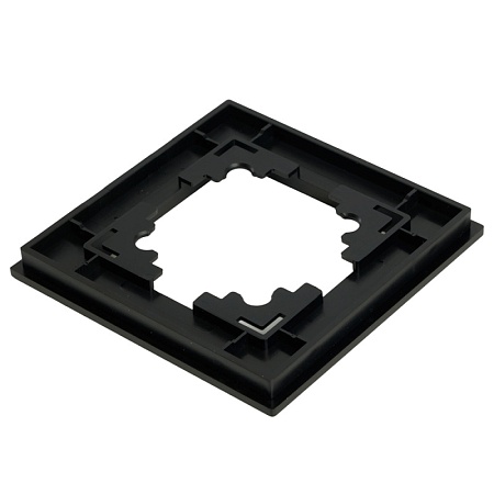 Рамка 1-местная, металл, STEKKER MFR00-7001-05, серия Катрин, черный - фото