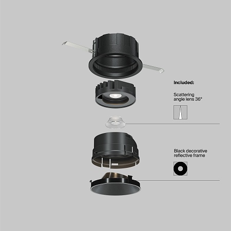 Встраиваемый светильник Technical Wise DL057-10W3K-B - фото