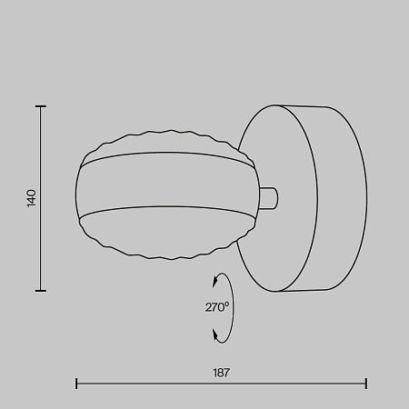 Настенный светильник (бра) Maytoni Mind MOD299WL-L10BC3K - фото