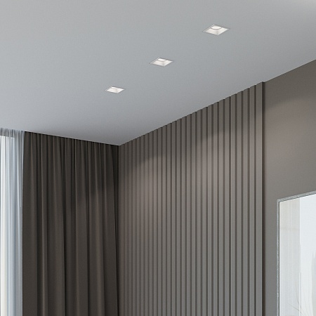 Светильник встраиваемый Punto белый 25017/01 Elektrostandard - фото