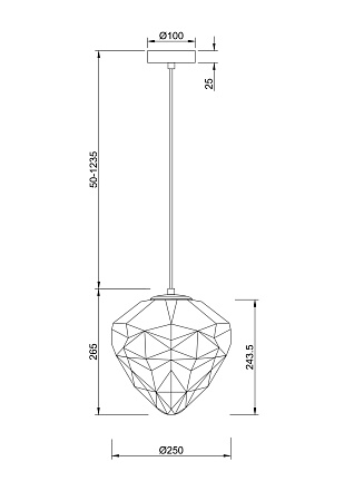 Подвесной светильник Maytoni Globo P053PL-01PK - фото