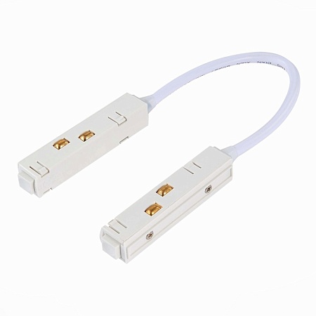 Прямой соединитель для накладного / подвесного магнитного шинопровода ST-Luce белый ST005.529.00 - фото