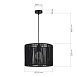 Светильник подвесной черный/черный E27 1*40W SLE6024-403-01 - фото