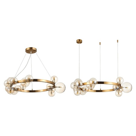 Светильник подвесной ST-Luce Бронза/Коньячный G4 15*5W SL1165.303.15 - фото