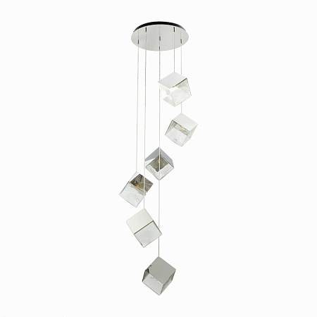 Светильник подвесной ST-Luce Хром/Прозрачный, Хром G9 6*5W SL1182.103.06 - фото