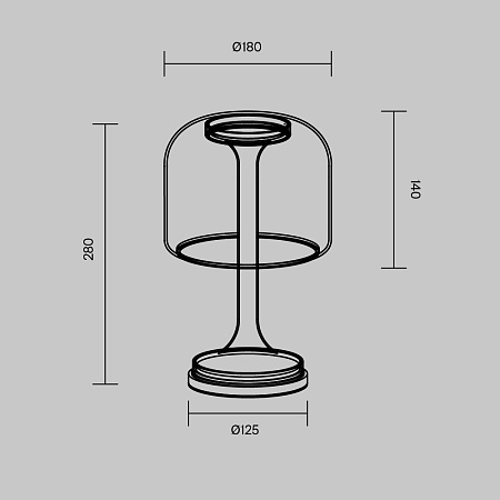 Настольный светильник Maytoni MOD286TL-L8G3K - фото