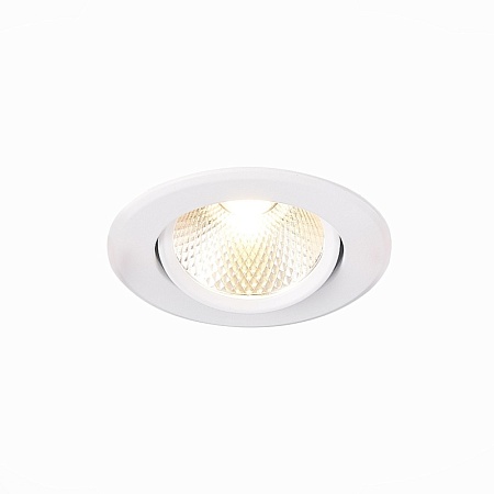 Св-к встр. Белый LED 1*8W 3000K 640Lm Ra80 36° IP20 D86xH50 220-240V ST211.538.08.36 - фото