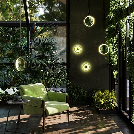 Настенный светильник (бра) Freya Borbon FR5442WL-L7GN - фото