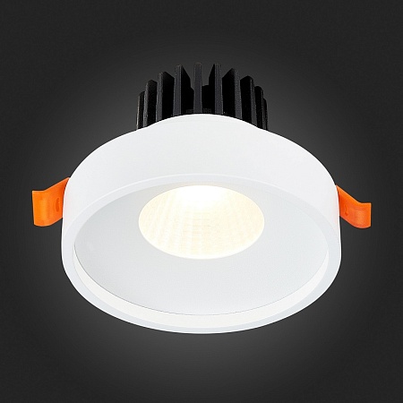 Св-к встр. Белый LED 1*10W 3000K 750Lm Ra>90 38° IP20 D100xH75 170-240V ST751.538.10 - фото