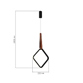 Светильник подвесной ST-Luce Черный/Черный, Терракотовый LED 1*12W 4000K SL6131.423.12