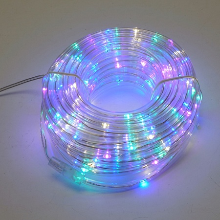 Светодиодная гирлянда Feron CL587 линейная Мини Дюралайт мультиколор с контроллером, 15м, c питанием от сети 220V - фото