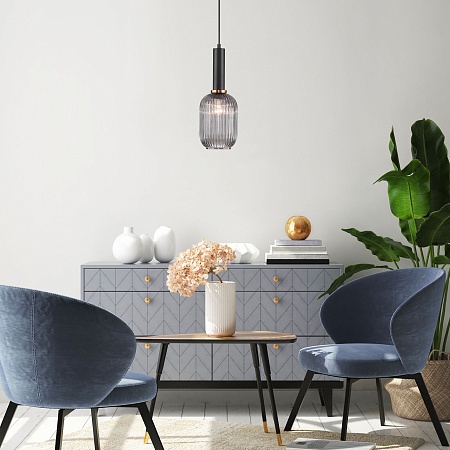 Подвесной акцентный светильник Eurosvet 50181/1 дымчатый - фото