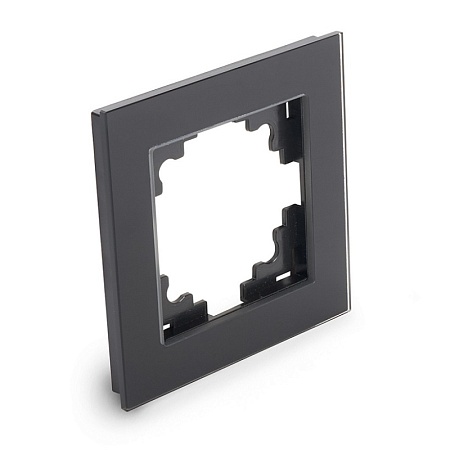 Выключатель 1-клавишный STEKKER, PSW10-9003-03, 250V, 10А, серия Эрна, черный - фото