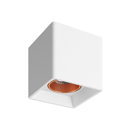 DK3080-WBR Светильник накладной, IP 20, 10 Вт, GU5.3, LED, белый/бронзовый, пластик - фото
