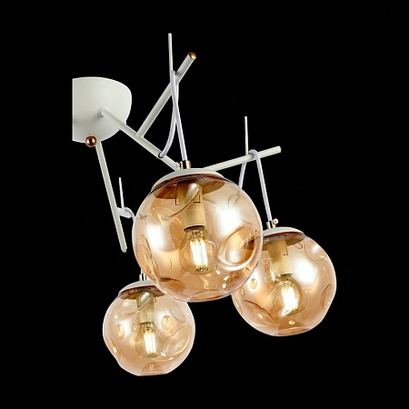 Светильник потолочный Белый/Янтарный E14 5*40W SLE110202-05 - фото