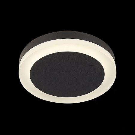 Светильник встраиваемый Черный LED 1*6W 4000K 468Lm Ra>80 120° IP20 D110xH20 170-240V ST104.442.06 - фото