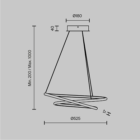Подвесной светильник Maytoni Nola MOD100PL-L47BSK1 - фото