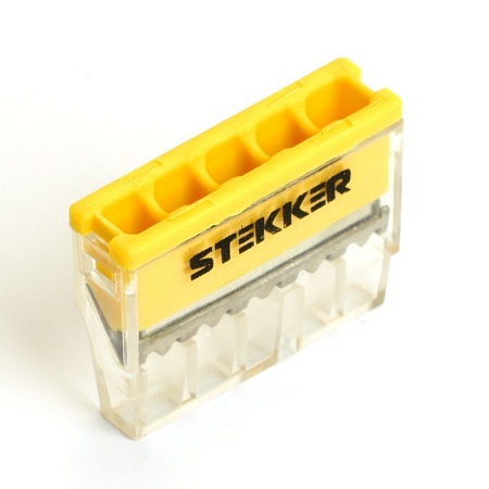 Клемма монтажная 8-проводная STEKKER  для 1-жильного проводника, LD2273-208 - фото