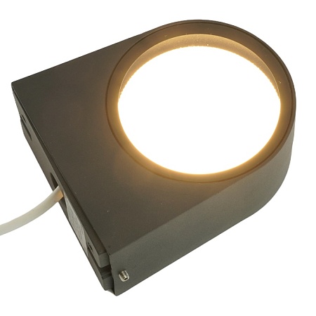 Светильник садово-парковый Feron DH1201,на стену, GX53 230V, черный - фото