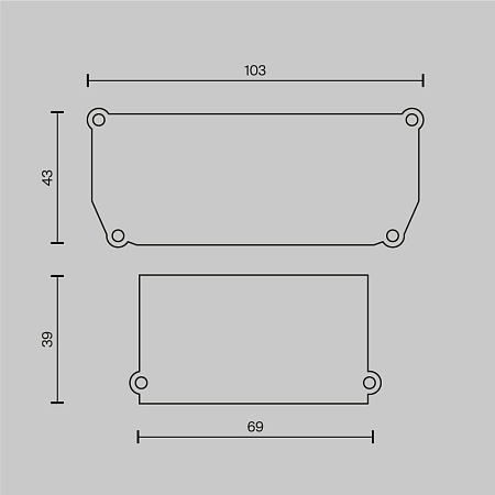 Комплектующие для светильника Technical ALM012EC-SC-W - фото