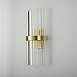 Бра Odeon Clear Glass Gold Metal Wall Lamp Imperiumloft 147727-22 - фото