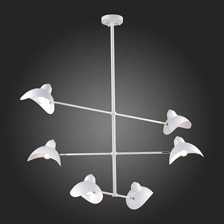 Люстра подвесная ST-Luce Белый/Белый E14 6*60W SL1801.503.06 - фото