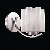 Бра ST-Luce Серебристый/Белый с полосками E27 1*60W SL117.501.01