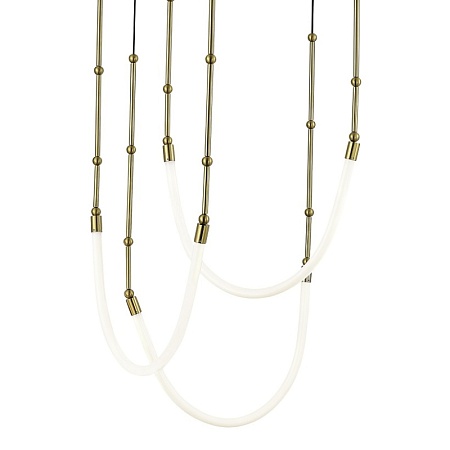 Светильник подвесной ST-Luce Латунь/Белый LED 3*15W 3000K SL6132.303.45 - фото