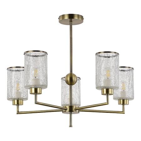 Светильник потолочный Бронза/Прозрачный E27 5*60W SLE1046-302-05 - фото