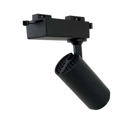 Светодиодный светильник Feron AL137 трековый однофазный на шинопровод 12W 4000K черный, изменяемый угол освещения 15-60град - фото