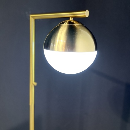 Торшер Geneva Single Glass Globe Floor Lamp Imperiumloft 85499-22 - фото