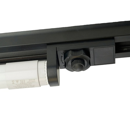 Коннектор (адаптер для установки Т8 лампы цоколь G13) для шинопровода, черный LD1016 - фото